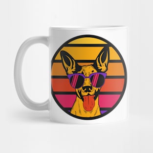 Vintage Vibes: Retro Chihuahua Dog Wearing Shades Mug